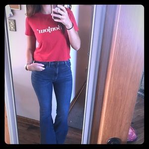 Abercrombie high waisted flares